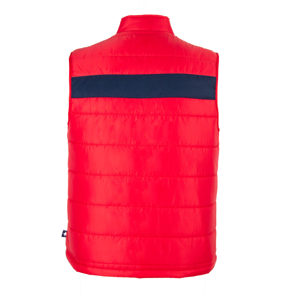 Chaleco Puffer Franja Rojo