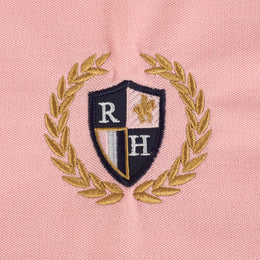 Polo Piqué Cuello Multicolor Rosa Palo