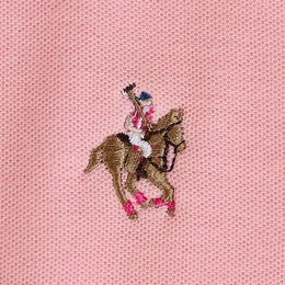 Polo Bloques Corte Regular Rosa Palo