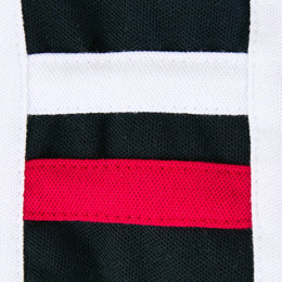 Polo Contrastes Parche Blanco
