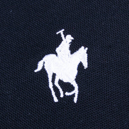 Polo Bloques Manga Larga Marino