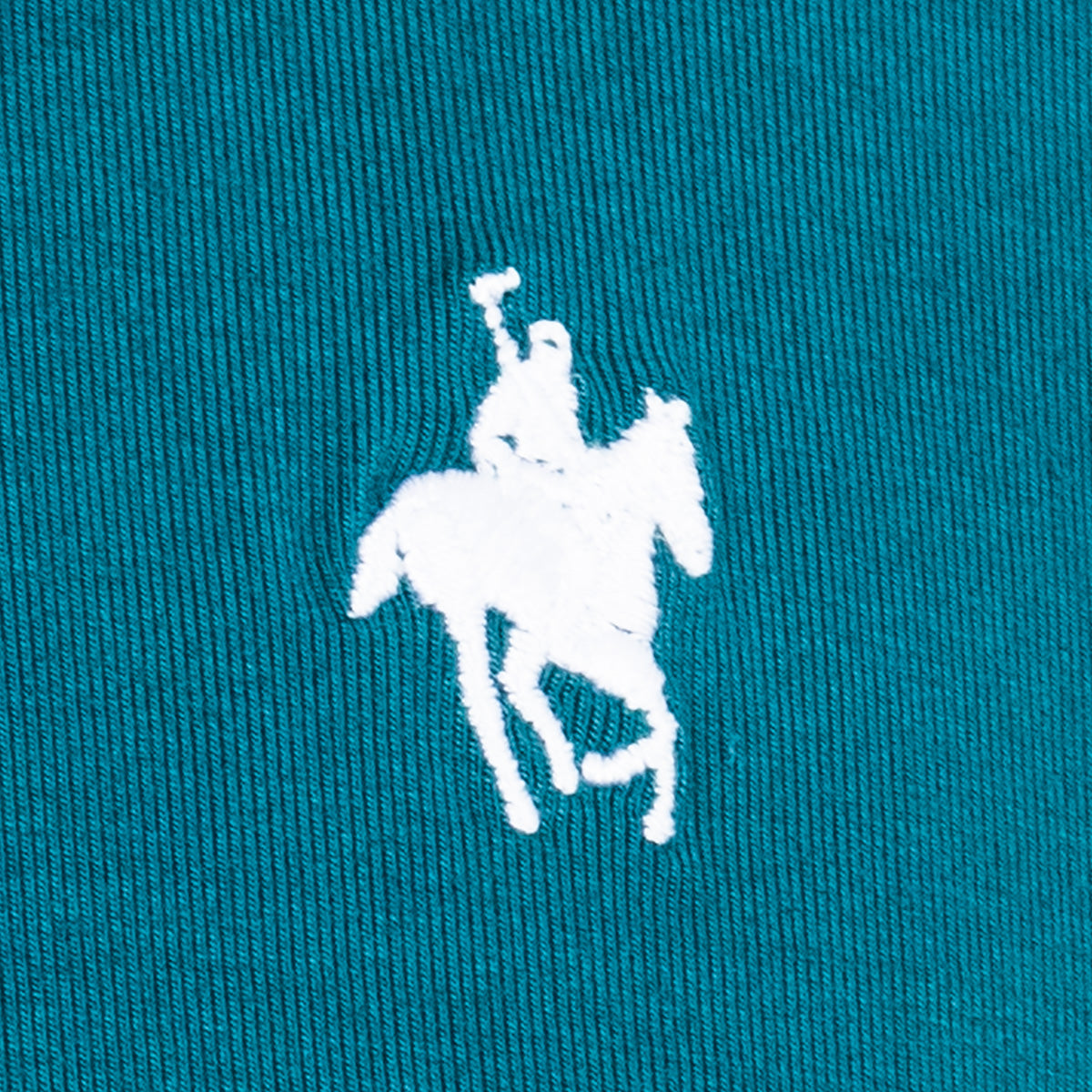 Polo Viscosa Cuello Tricolor Verde Quetzal