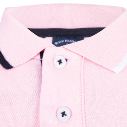Polo Laterales Bordada Rosa Palo