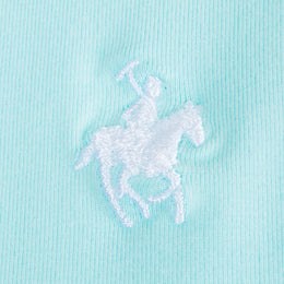 Polo Viscosa Cuello Franjas Aqua
