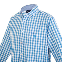 Camisa Cuadro Mediano Azul