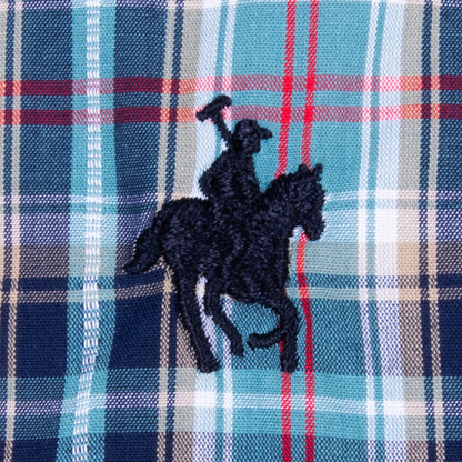 Camisa Cuadro Grande Bambú Marino