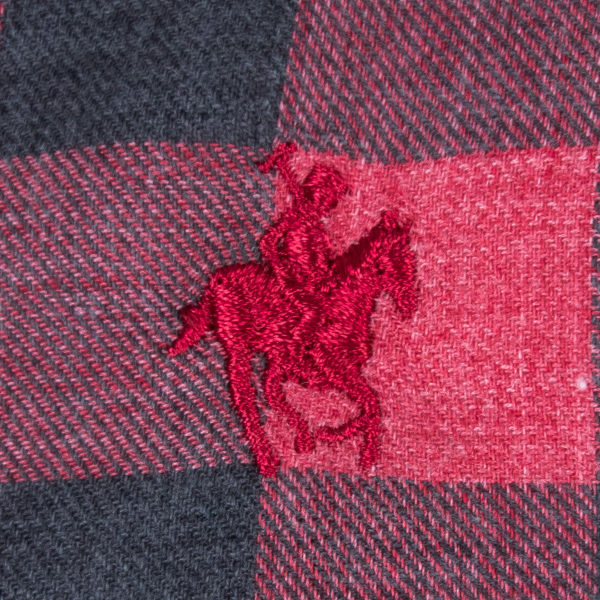 Camisa Maxicuadro Vino