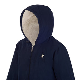 Chamarra Bomber Canguro Azul Marino