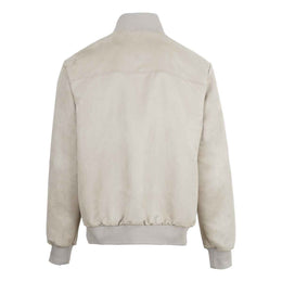 Chamarra Doble Vista Suede Arena/Marino
