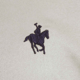 Chamarra Doble Vista Suede Arena/Marino