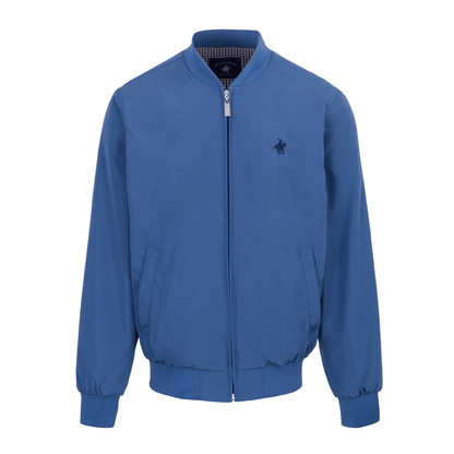Chamarra Ligera Casual Azul Acero