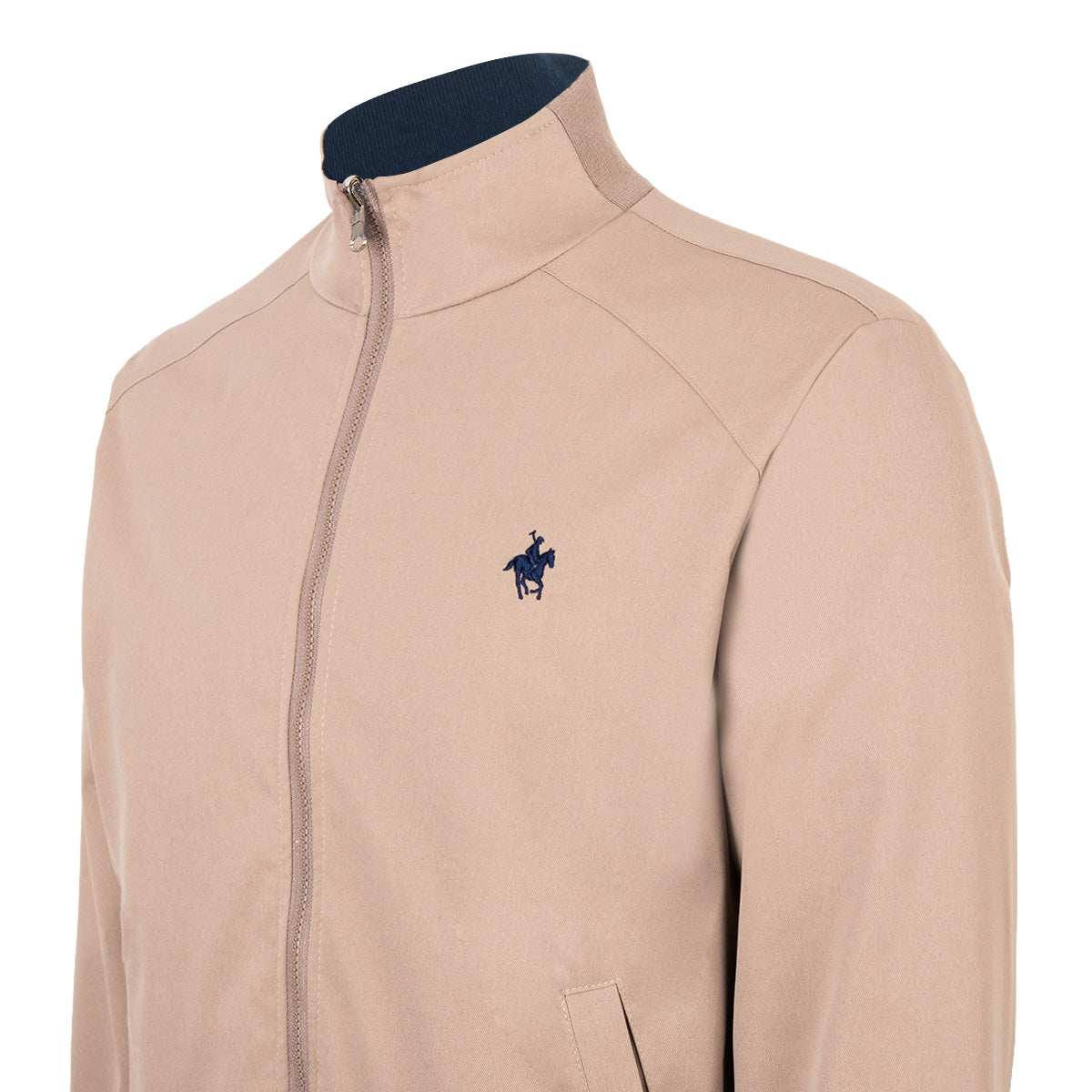 Chamarra Doble Vista Poly Cotton Arena/Marino