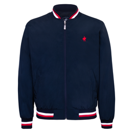 Chamarra Bomber Bordado Toalla Marino