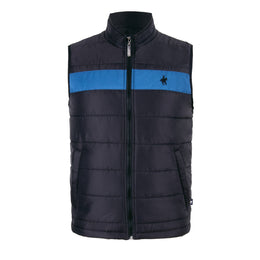 Chaleco Puffer Franja Negro