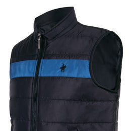 Chaleco Puffer Franja Negro