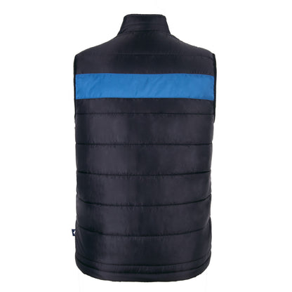 Chaleco Puffer Franja Negro