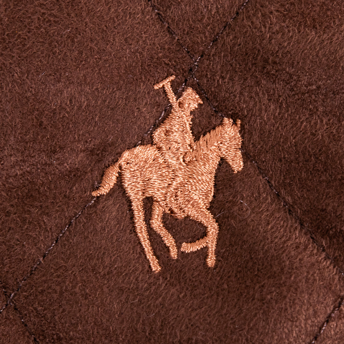Chaleco Suede Rombos Cintura Elástica Chocolate