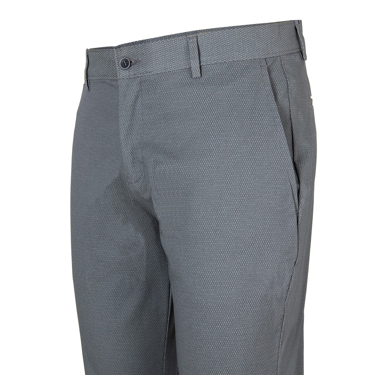 Pantalón Gabardina Print Modern Fit Gris