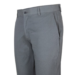 Pantalón Gabardina Print Modern Fit Gris