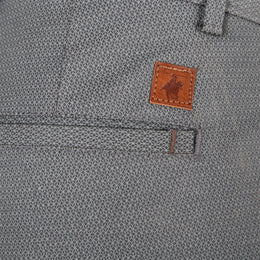 Pantalón Gabardina Print Modern Fit Gris